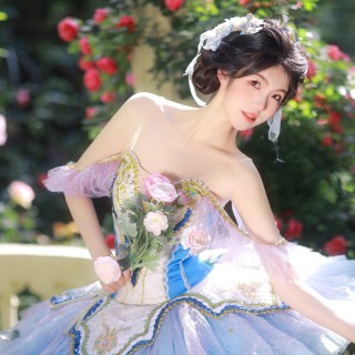 秀色可餐2花园 芭蕾 靓丽美女 高清桌面壁纸-墨鱼部落格.jpg
